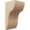 Ekena Millwork 10"W x 10"D x 20"H Wide Carmel Rough Cedar Woodgrain TimberThane Corbel, Primed Tan CORUR10X10X20CARRCPR - alternate 1